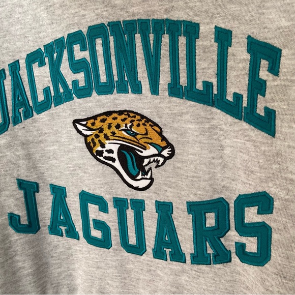 Jacksonville Jaguars NFL Team Apparel Heather Gray Fleece Hoodie-Men's M-NWT - Picture 4 of 6